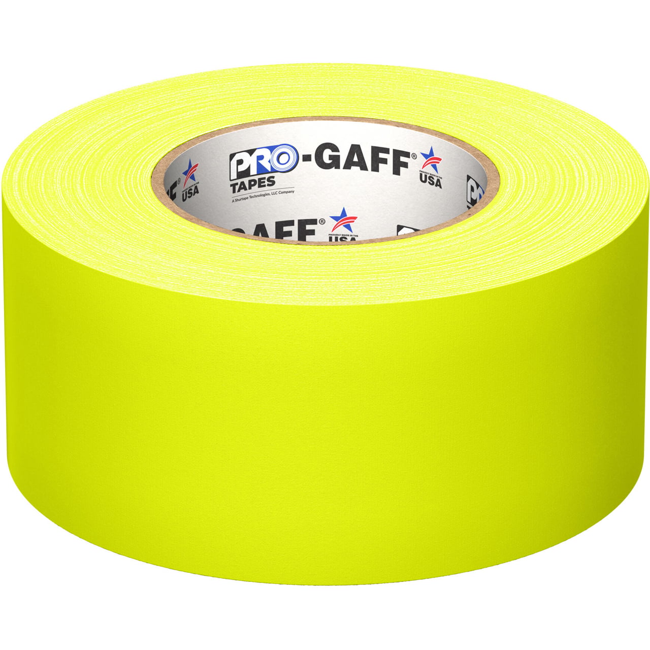 Cinta Gaffer Tape Fluorescente 3 Pulgadas (72 Milimetros Mm) X 46 Metros Mt Amarillo GAFF3FLYW Protapes Progaff