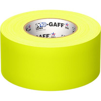 Cinta Gaffer Tape Fluorescente 3 Pulgadas (72 Milimetros Mm) X 46 Metros Mt Amarillo GAFF3FLYW Protapes Progaff