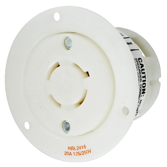 Conector Receptaculo Twist Lock Hembra 20a 125/250v L14-20R HBL2416 Hubbell