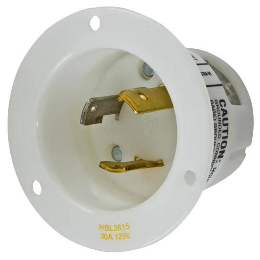 Conector Receptaculo Twist Lock Macho 30a 125v L5-30P HBL2615 Hubbell