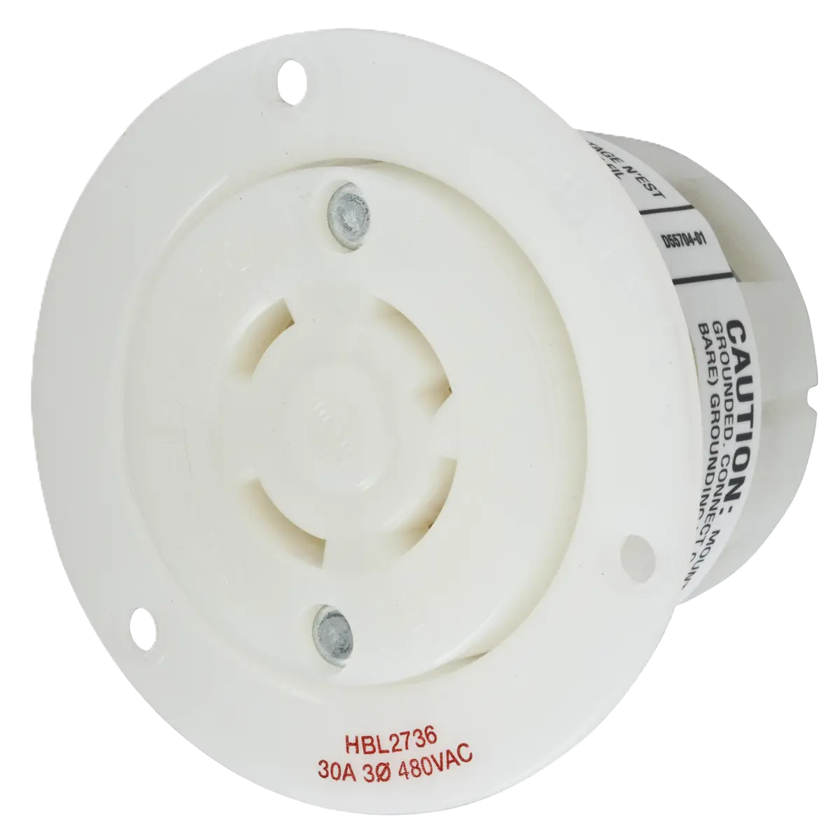 Conector Receptaculo Twist Lock Hembra 30a 480v L16-30R HBL2736 Hubbell