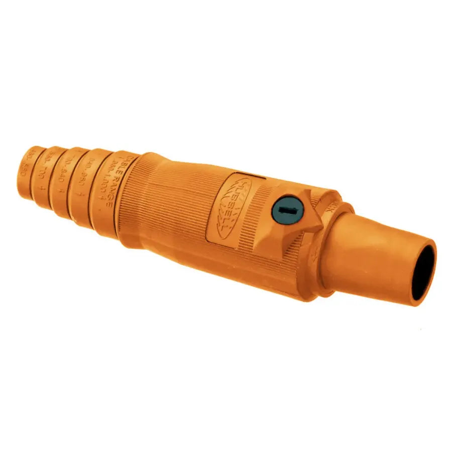 Conector Camlock Linea Hembra Cable 300-400 Amperes Amp HBL400FO Naranja Hubbell
