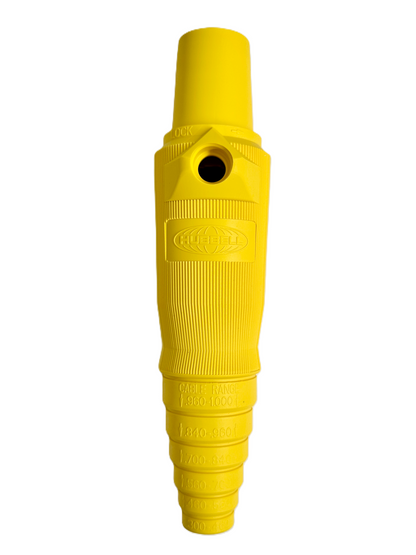 Conector Camlock Linea Hembra Cable 300-400 Amperes Amp HBL400FY Amarillo Hubbell