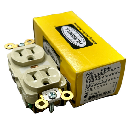 Conector Receptaculo Recto Hembra 15a 125v HBL5262I Hubbell