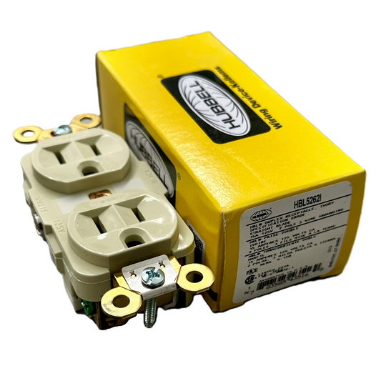 Conector Receptaculo Recto Hembra 15a 125v HBL5262I Hubbell