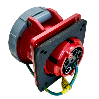 Conector Receptaculo Pin and Sleeve Chasis Hembra 30a 277-480v HBL530R7W Hubbell