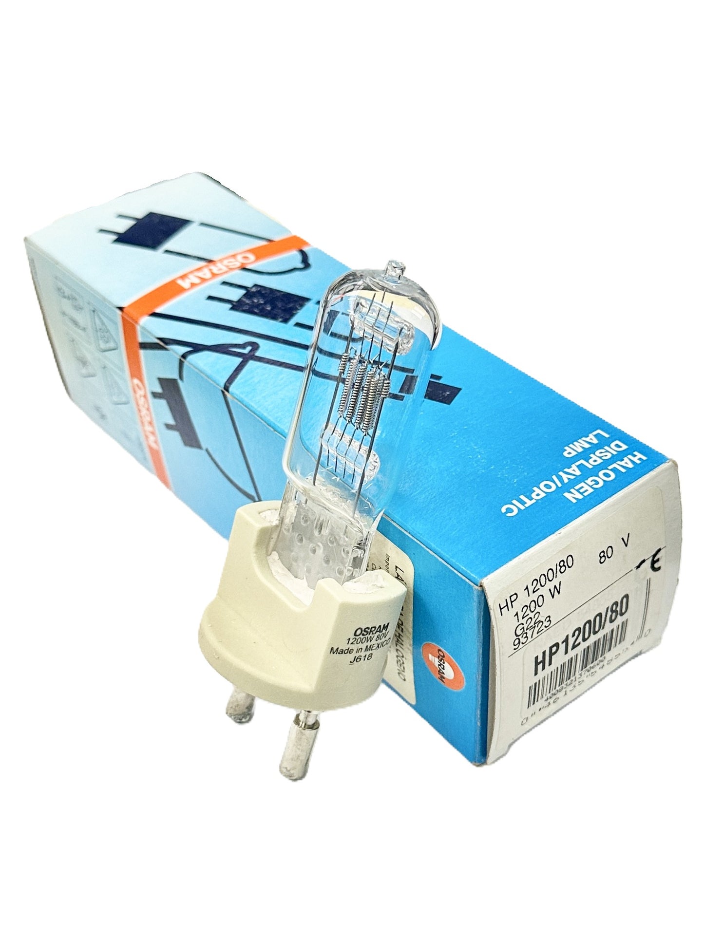 Foco HP1200 Lampara Halogena 1200w 80v Base G22 93723 Osram