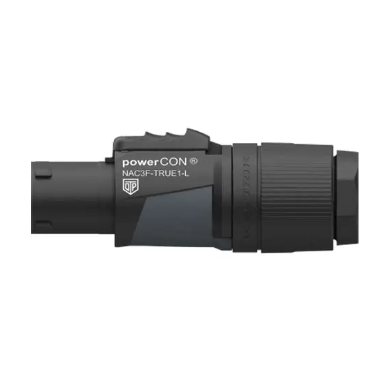 Conector Powercon IP65 Hembra Power In NAC3F-TRUE1-L Neutrik