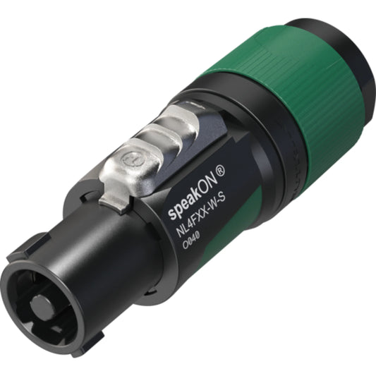 Conector Speakon Hembra Linea Cable 4 Polos NL4FX - NL4FXX-W-S Neutrik