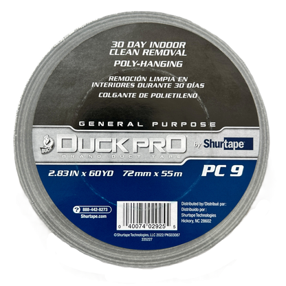 Cinta Ducto 3 Pulgadas 72mm x 54Mt Duct Tape Gris PC9 Shurtape