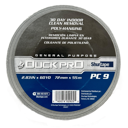 Cinta Ducto 3 Pulgadas 72mm x 54Mt Duct Tape Gris PC9 Shurtape