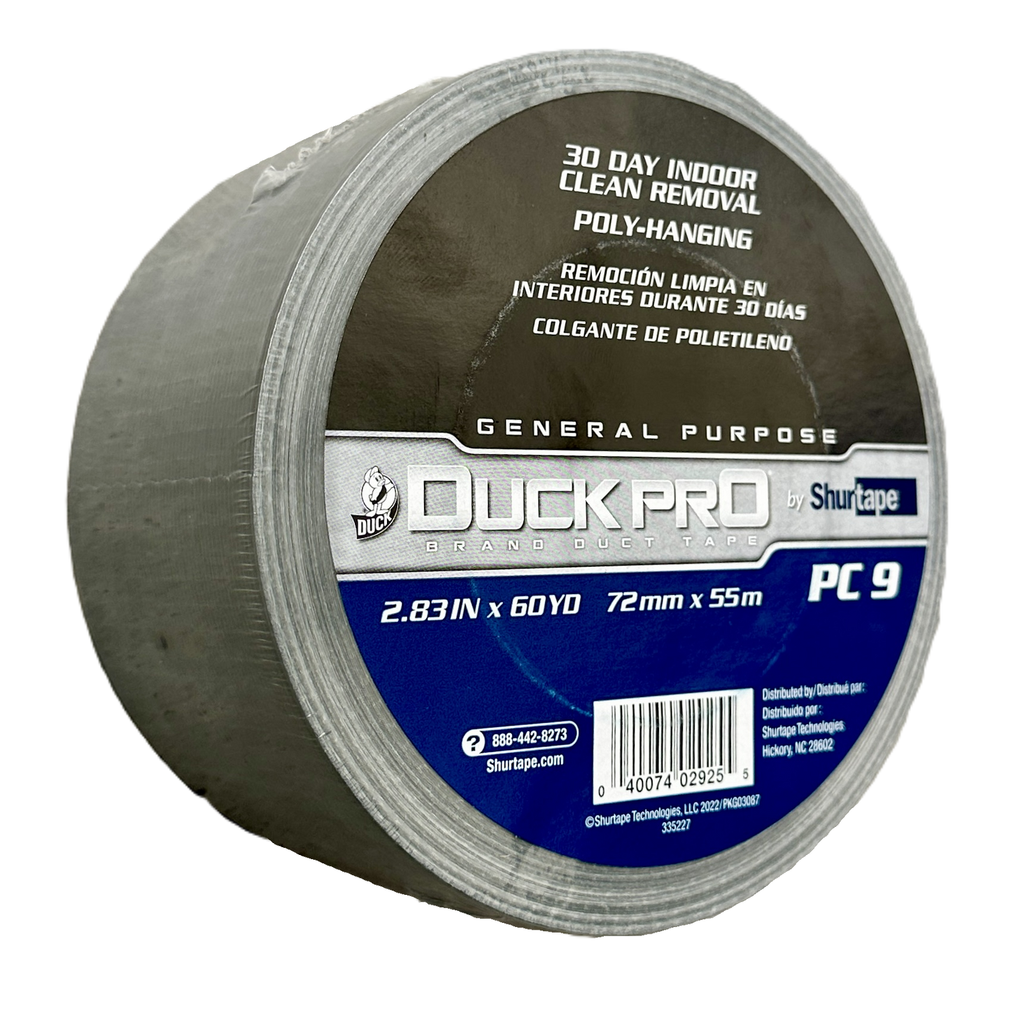 Cinta Ducto 3 Pulgadas 72mm x 54Mt Duct Tape Gris PC9 Shurtape