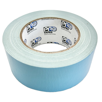 Cinta Doble Cara De Tela 2 Pulgadas (48 Milimetros Mm) x 23 Metros Mt Double Sided Blanco, Liner Azul PRO500B Protapes
