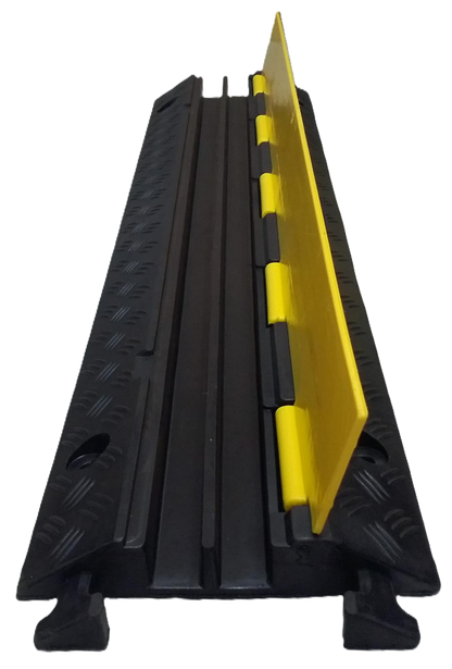 Protector Cable Piso 2 Canales 6 Toneladas Ton para Cable con Asa Yellow Jacket SIS-PC-2A AZPro