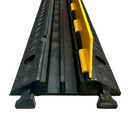 Protector Cable Piso 2 Canales 6 Toneladas Ton para Cable con Asa Yellow Jacket SIS-PC-2A AZPro