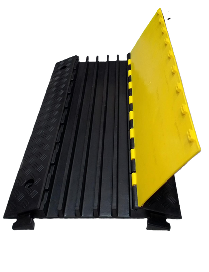 Protector Cable Piso 5 Canales 9 Toneladas Ton Para Cable con Asa Yellow Jacket SIS-PC-5A AZPro