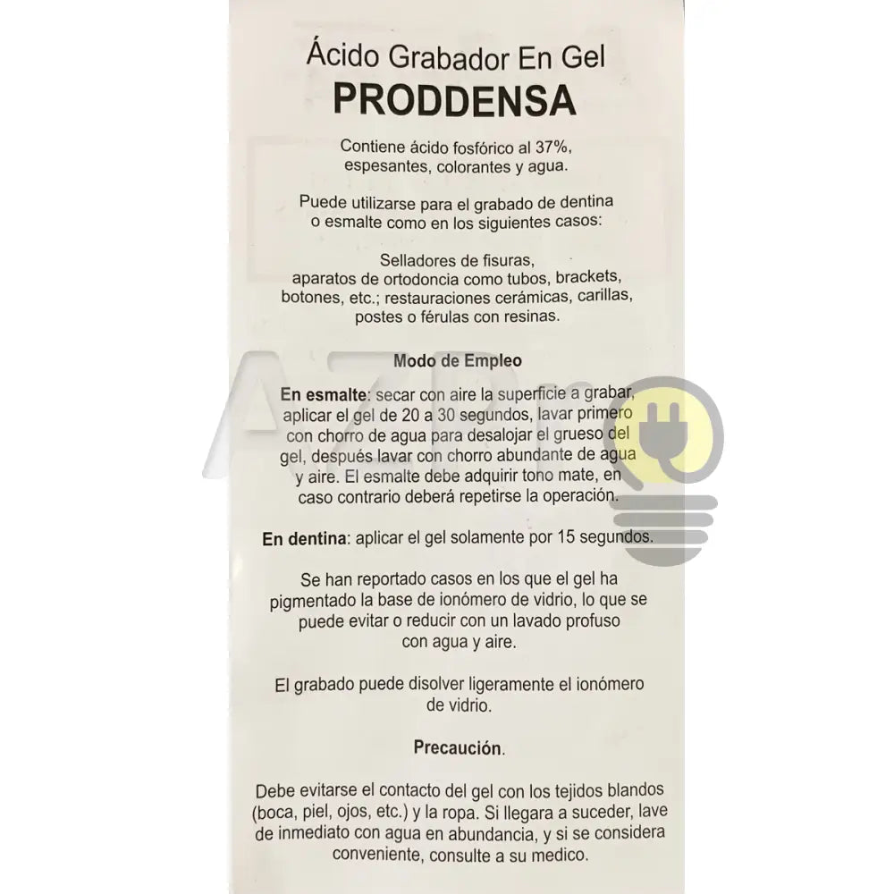 Acido Grabador En Gel 12 Gramos Proddensa Economía E Industria > Productos Médicos Equipo Médico