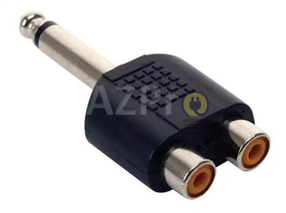 Adaptador 2 Jacks Rca Hembra A Plug 6.3Mm Monoaural Steren Electrónica > Audio Equipos Para