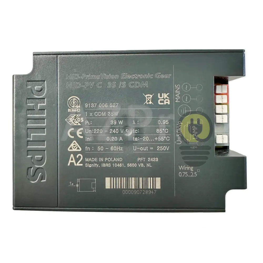 Balastro Foco Descarga HID-PV C 35/S CDM 220-240V CDM-HCI 35w 913700652766 Philips - Electrónica > Audio > Equipos para