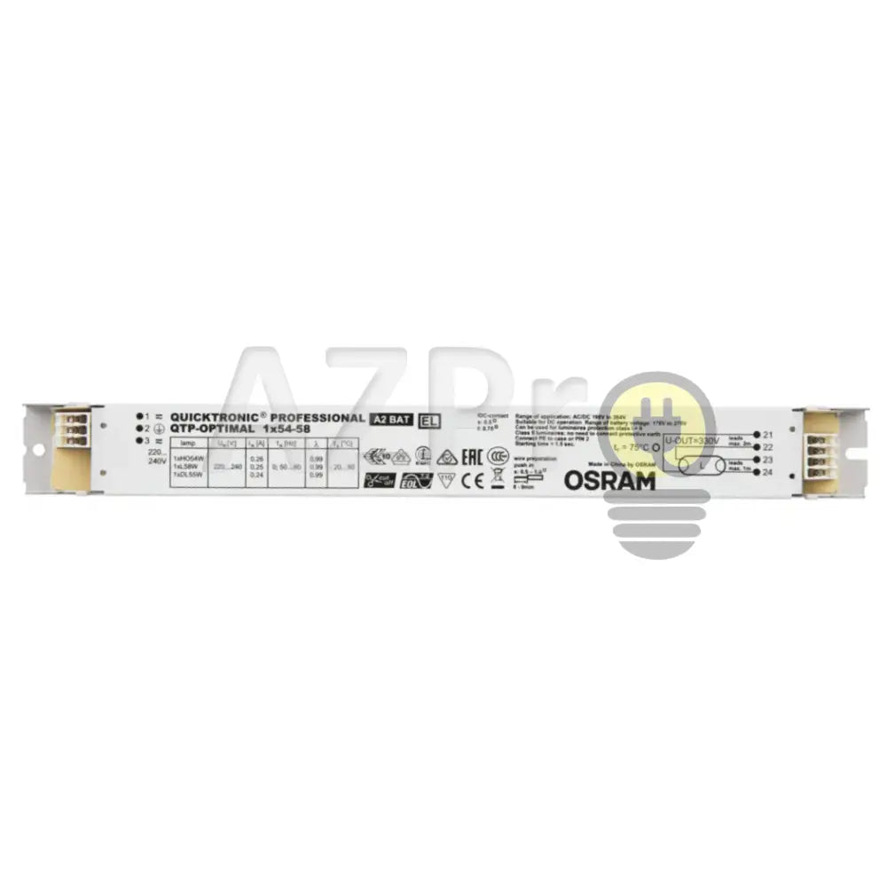 Balastro Foco Fluorescente QTP-OPTIMAL 1x54-58W 4008321873729 Osram - Electrónica > Audio > Equipos para escenario