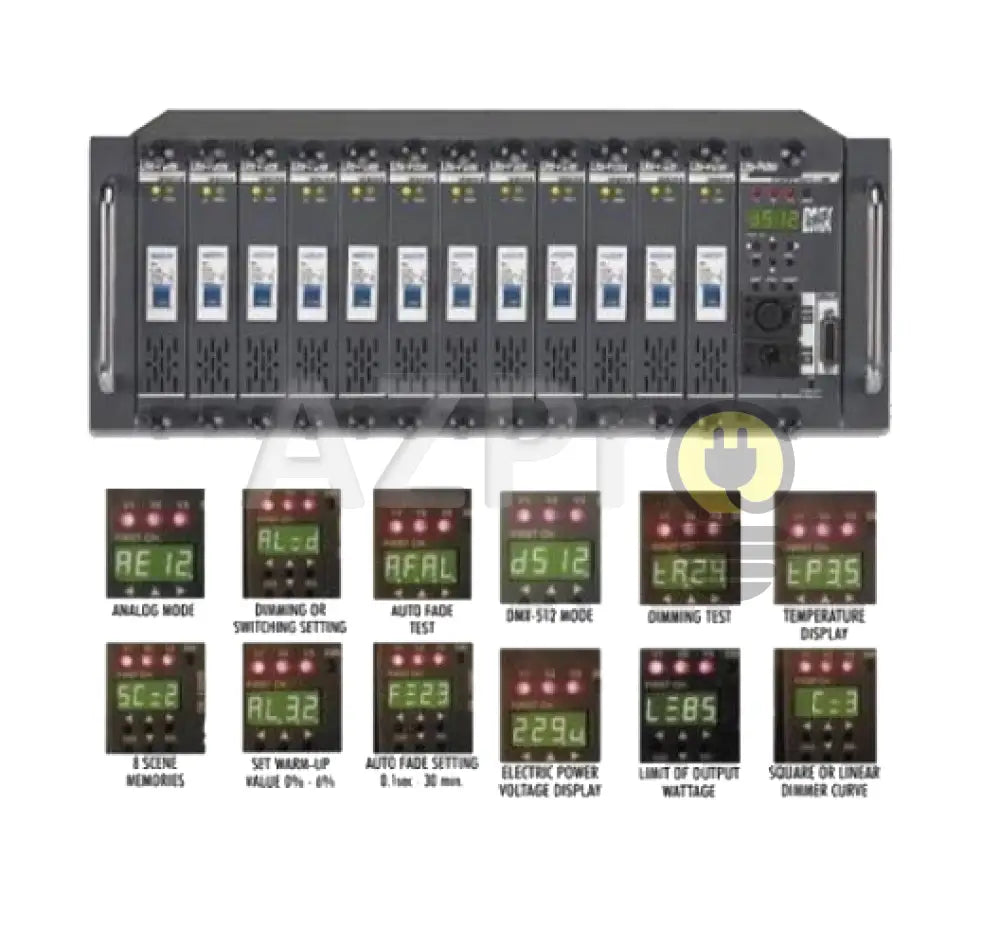 Banco De Dimmers 12 Canales 20Amp 100-240V Dmx512 Lite Puter Electrónica > Audio Equipos Para