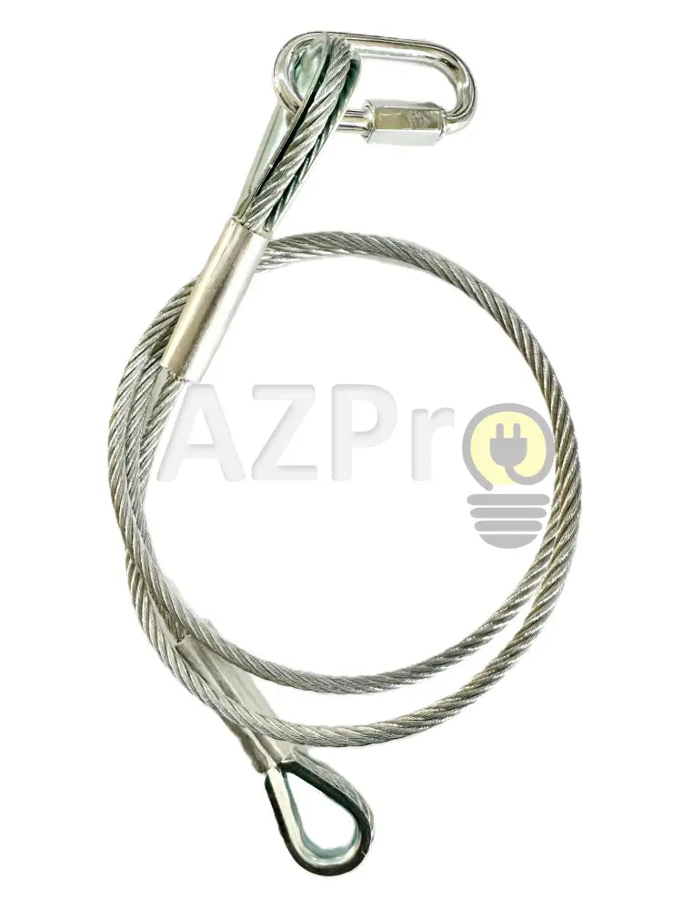 Cable de Seguridad de Acero Inoxidable con Gancho 1Mt Largo 5mm Diametro Soporte 50Kg SW-03 Kupo - Electrónica > Audio