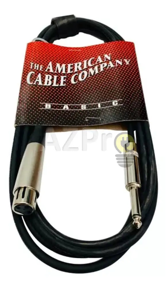 Cable Microfono Xlr Hembra A Plug 6.3 6Mt 20P American Electrónica > Audio Equipos Para Escenario