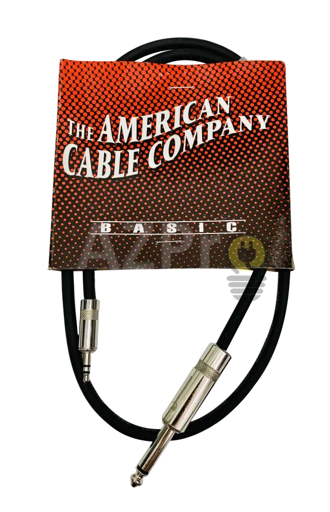 Cable Plug 6.3 Ts A 3.5 Trs 1.8Mt Pm6Ps3 American Electrónica > Audio Equipos Para Escenario