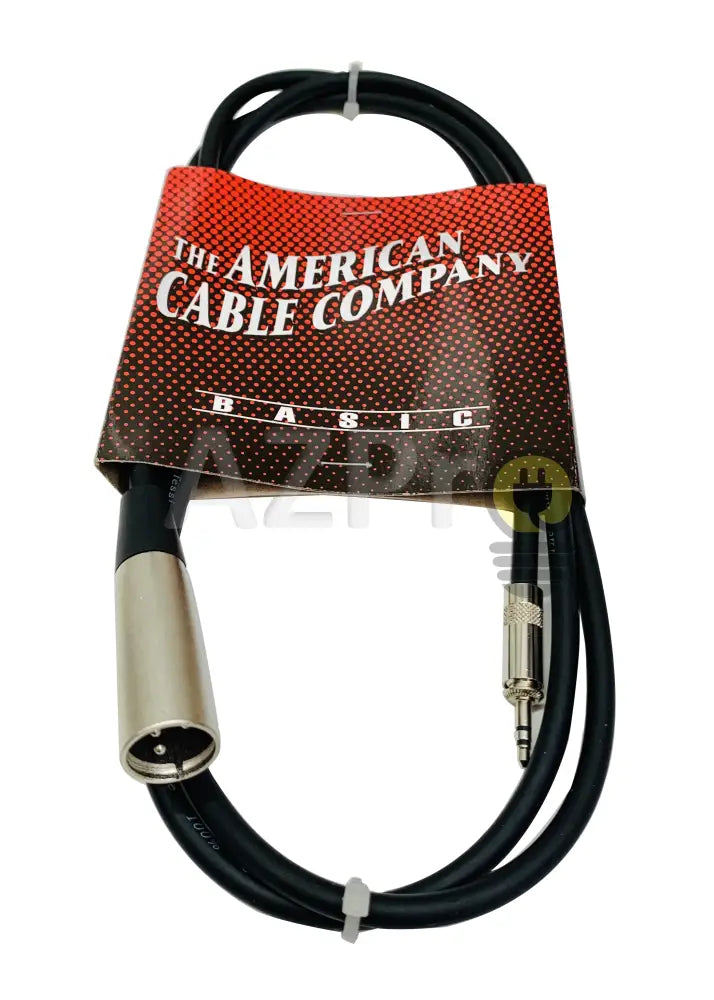 Cable Xlr Macho A Plug 3.5 Trs 1.8Mt 6 Pies American Electrónica > Audio Equipos Para Escenario