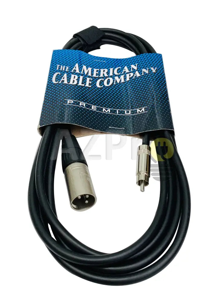 Cable Xlr Macho A Rca 3Mt 10P Premium Xlrm-Rc American Electrónica > Audio Equipos Para Escenario