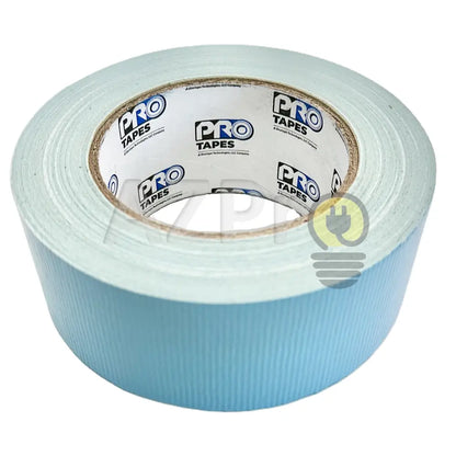 Cinta Doble Cara De Tela 2 Pulgadas (48 Milimetros Mm) x 23 Metros Mt Double Sided Blanco Liner Azul PRO500B Protapes