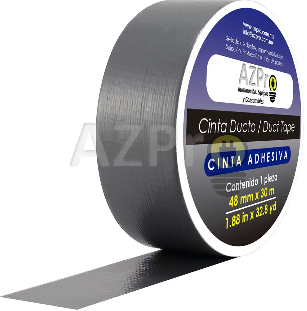 Cinta Ducto 2 Pulgadas (48 Milimetros Mm) X 30 Metros Mt Duct Tape Azpro Electrónica > Audio Equipos