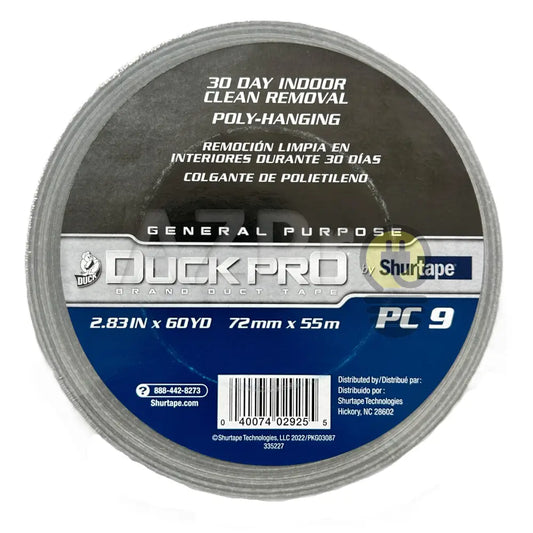 Cinta Ducto 3 Pulgadas 72mm x 54Mt Duct Tape Gris PC9 Shurtape - Electrónica > Audio > Equipos para escenario