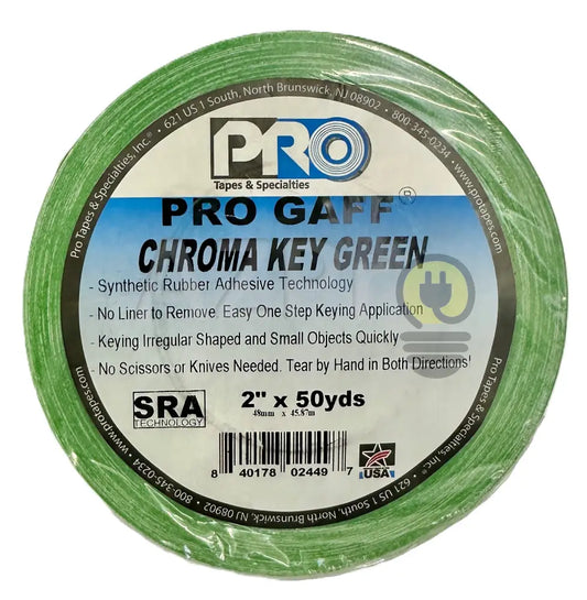 Cinta Gaffer Tape 2 Pulgadas 48 Milimetros Mm X 45 Metros Mt Verde Chroma - Chroma Green Electrónica > Audio > Equipos