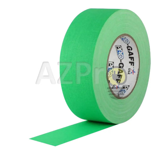 Cinta Gaffer Tape Fluorescente 2 Pulgadas (48 Milimetros Mm) X 46 Metros Mt Verde Protapes Progaff