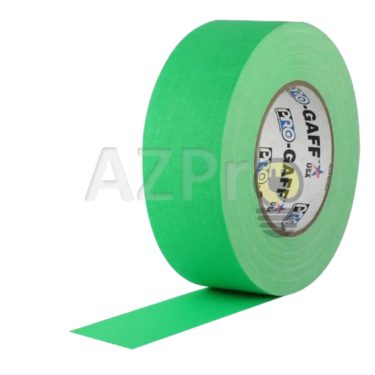 Cinta Gaffer Tape Fluorescente 2 Pulgadas (48 Milimetros Mm) X 46 Metros Mt Verde Protapes Progaff