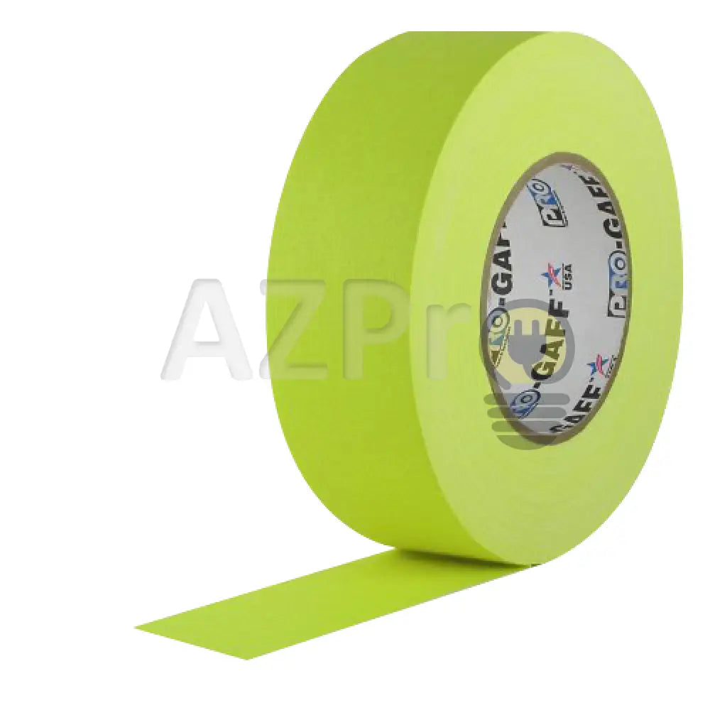 Cinta Gaffer Tape Fluorescente 2 Pulgadas (48 Milimetros Mm) X 46 Metros Mt Amarillo Protapes