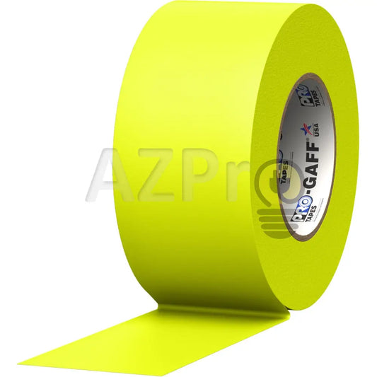 Cinta Gaffer Tape Fluorescente 3 Pulgadas (72 Milimetros Mm) X 46 Metros Mt Amarillo GAFF3FLYW Protapes Progaff