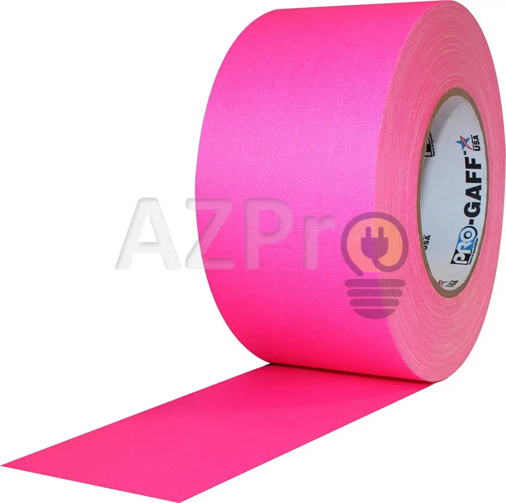 Cinta Gaffer Tape Fluorescente 3 Pulgadas (72 Milimetros Mm) X 46 Metros Mt Rosa GAFF3FLPK Protapes Progaff