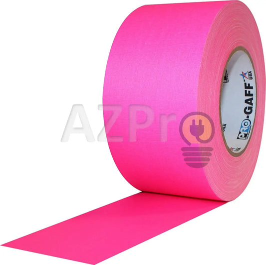 Cinta Gaffer Tape Fluorescente 3 Pulgadas (72 Milimetros Mm) X 46 Metros Mt Rosa GAFF3FLPK Protapes Progaff