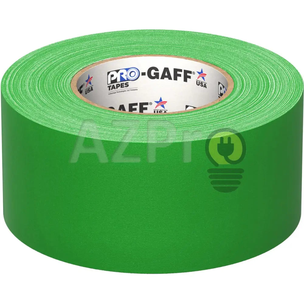 Cinta Gaffer Tape Fluorescente 3 Pulgadas (72 Milimetros Mm) X 46 Metros Mt Verde GAFF3FLGN Protapes Progaff