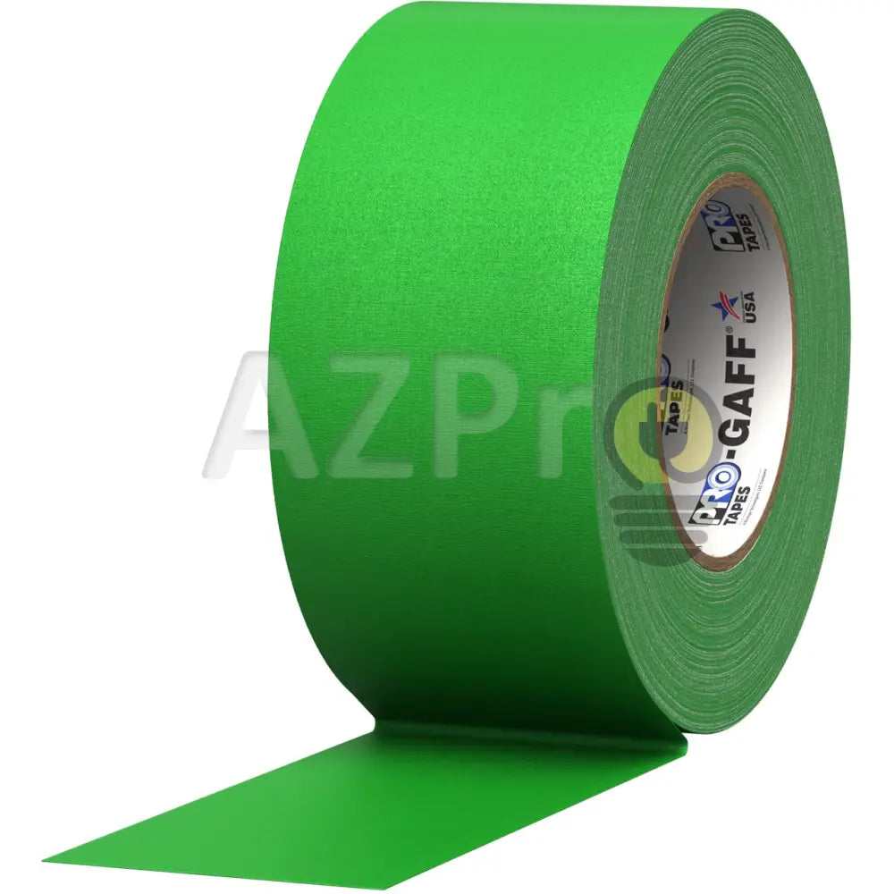 Cinta Gaffer Tape Fluorescente 3 Pulgadas (72 Milimetros Mm) X 46 Metros Mt Verde GAFF3FLGN Protapes Progaff