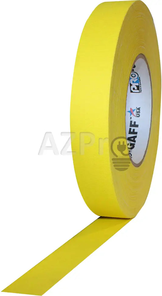 Cinta Gaffer Tape Mate 1 Pulgada (24 Milimetros Mm) X 55 Metros Mt Amarillo Protapes Progaff