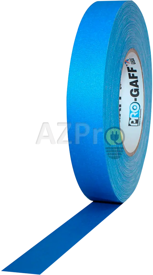 Cinta Gaffer Tape Mate 1 Pulgada (24 Milimetros Mm) X 55 Metros Mt Azul Protapes Progaff Electrónica