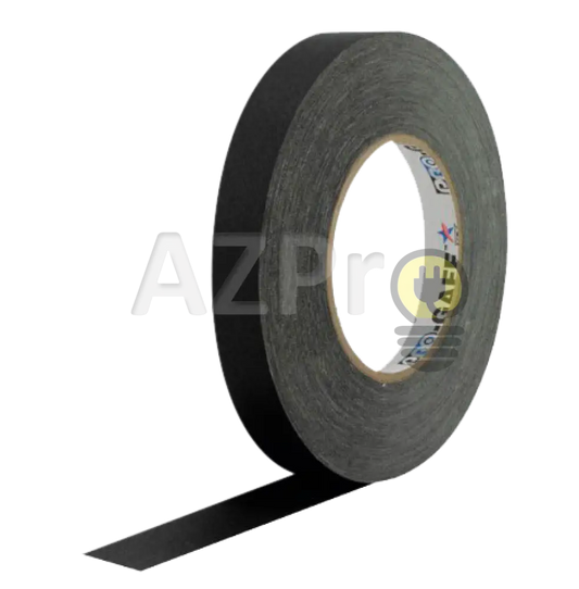 Cinta Gaffer Tape Mate 1 Pulgada (24 Milimetros Mm) X 55 Metros Mt Negro Protapes Progaff