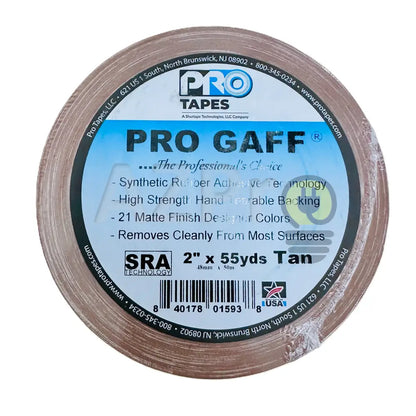 Cinta Gaffer Tape Mate 2 Pulgadas (48 Milimetros Mm) X 55 Metros Mt Beige GAFF2TAN Protapes Progaff Electrónica > Audio