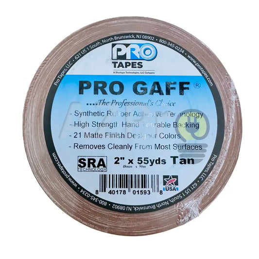 Cinta Gaffer Tape Mate 2 Pulgadas (48 Milimetros Mm) X 55 Metros Mt Beige GAFF2TAN Protapes Progaff Electrónica > Audio