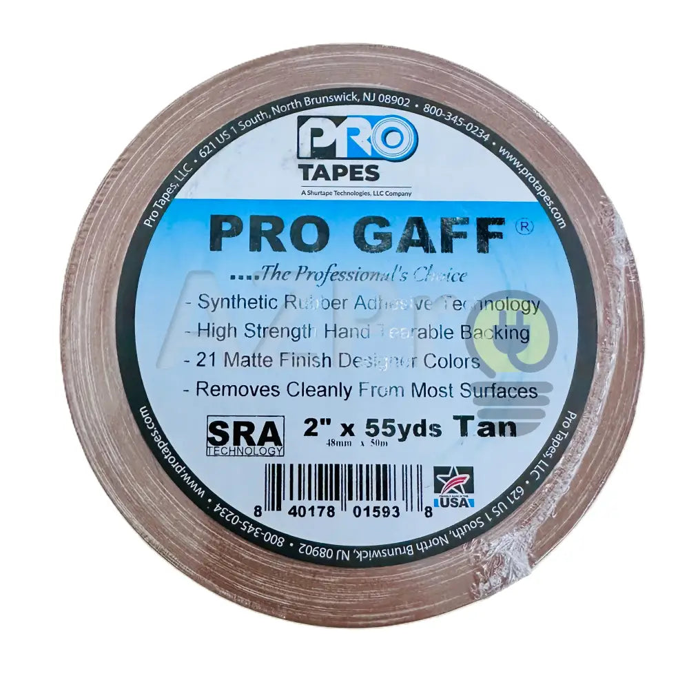 Cinta Gaffer Tape Mate 2 Pulgadas (48 Milimetros Mm) X 55 Metros Mt Beige GAFF2TAN Protapes Progaff Electrónica > Audio