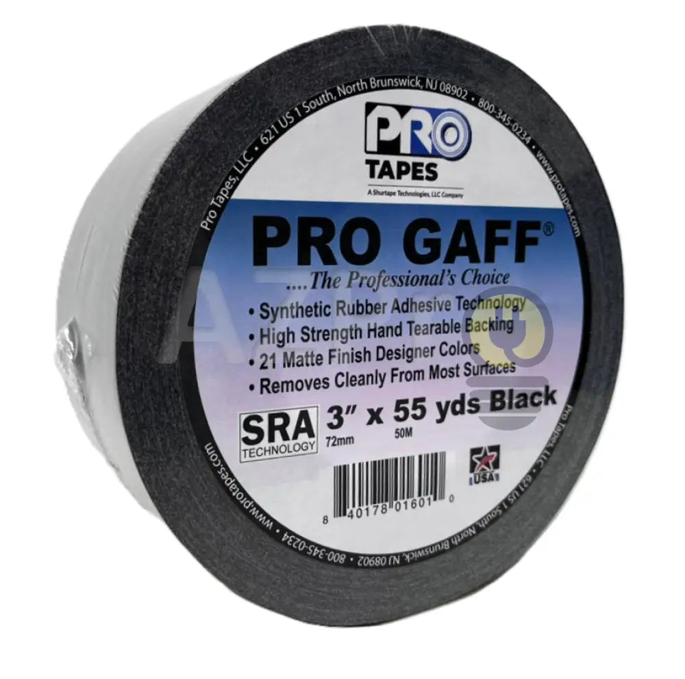 Cinta Gaffer Tape Mate 3 Pulgadas (72 Milimetros Mm) X 50 Metros Mt Negro GAFF3BK Protapes Progaff - Electrónica >