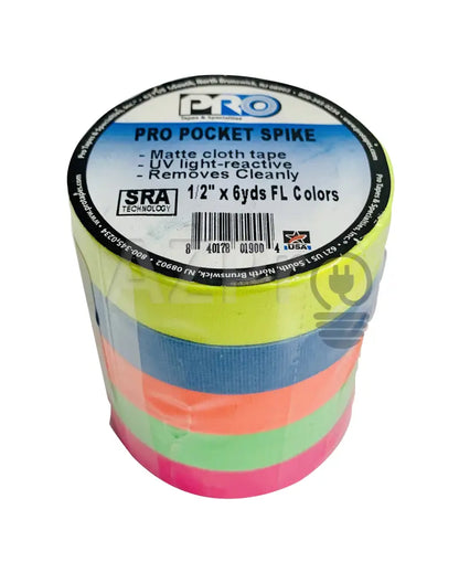 Cinta Gaffer Tape Spike 1/2 Pulgada X 5.5 Mt 5 Pack Protapes Electrónica > Audio Equipos Para